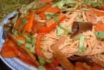 Nouilles aux champignons parfumés